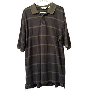 Eddie Bauer Polo Shirt Men Size‎ XL Short Sleeve Buttons Cotton Casual Office